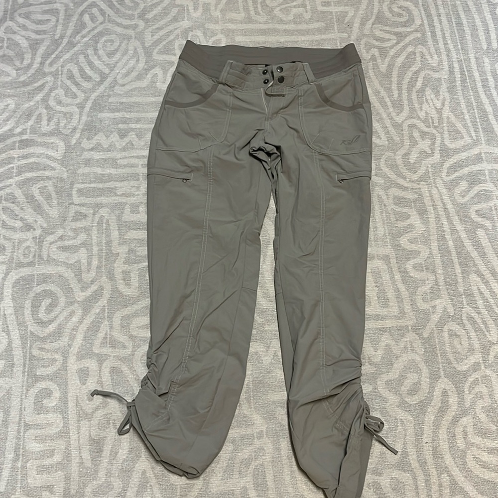 Kuhl hiking pants with cinch tie at ankles